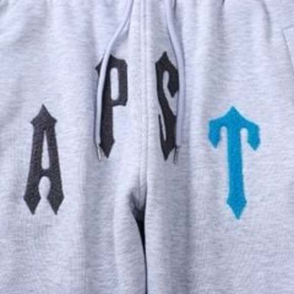 Trapstar Irongate Arch Chenille 2.0 Joggers in Grey/Blue - Picture 3 of 8